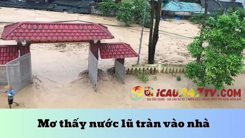 Mơ thấy nước lũ tràn vào nhà