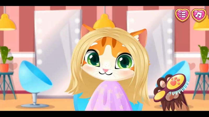 Khám phá lối chơi độc đáo và hài hước của 'Game Funny Kitty Haircut'