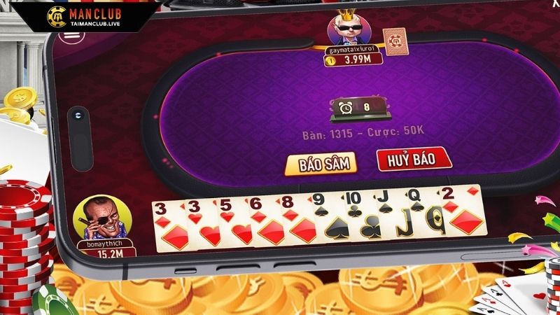 Kho game giải trí tại app Manclub đáp ứng mọi sở thích của người chơi