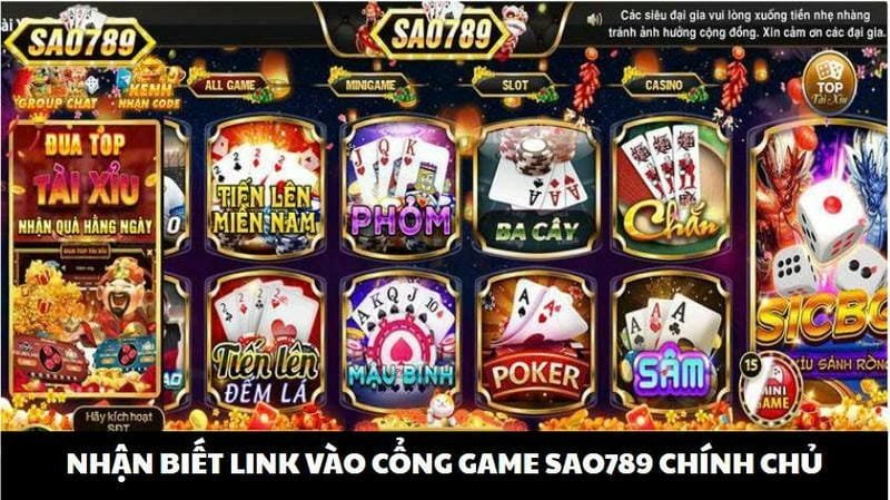 Dấu hiệu nhận biết link vào cổng game Sao789 chính chủ