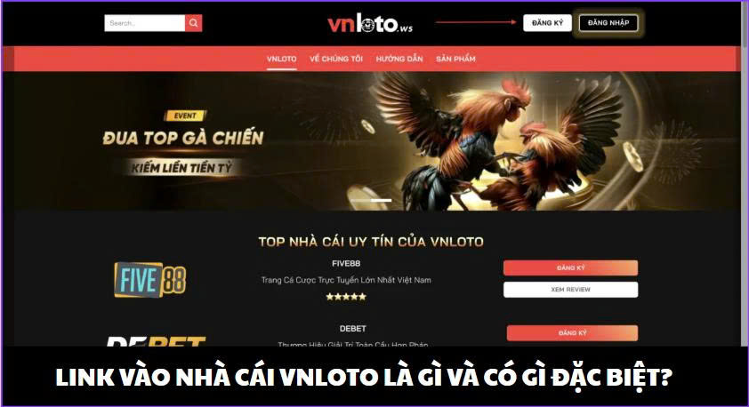 Link vào nhà cái Vnloto là gì và có gì đặc biệt?