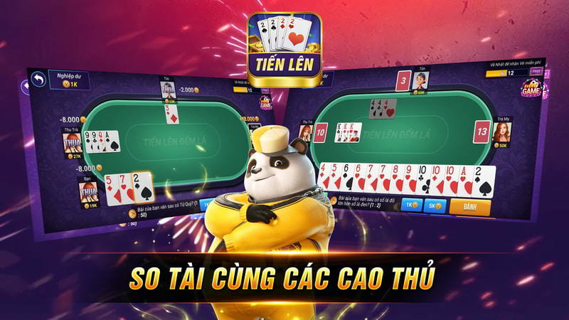 Bộ bài Tây 52 lá trong game bài đổi thưởng Tiến lên miền Nam.