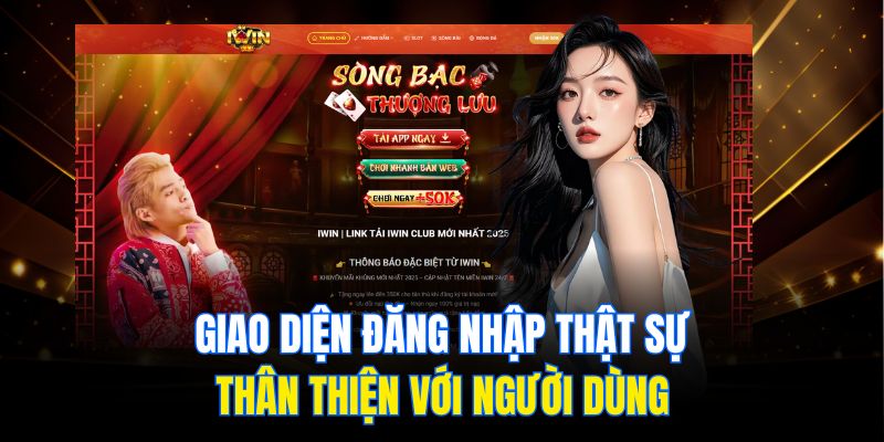 Giao diện đăng nhập thật sự thân thiện với người dùng