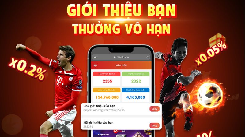 Cơ cấu tính hoa hồng của đại lý May88