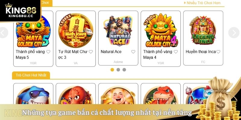 Những tựa game bắn cá chất lượng nhất tại nền tảng