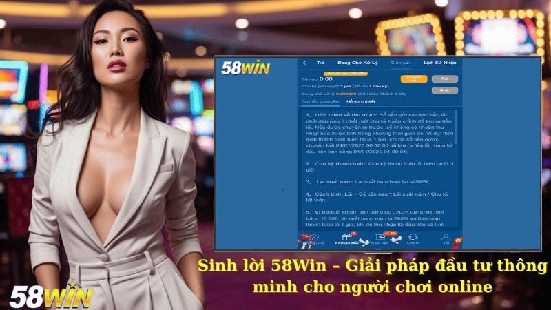 Nạp rút tiền nhanh chóng an toàn tại 58Win
