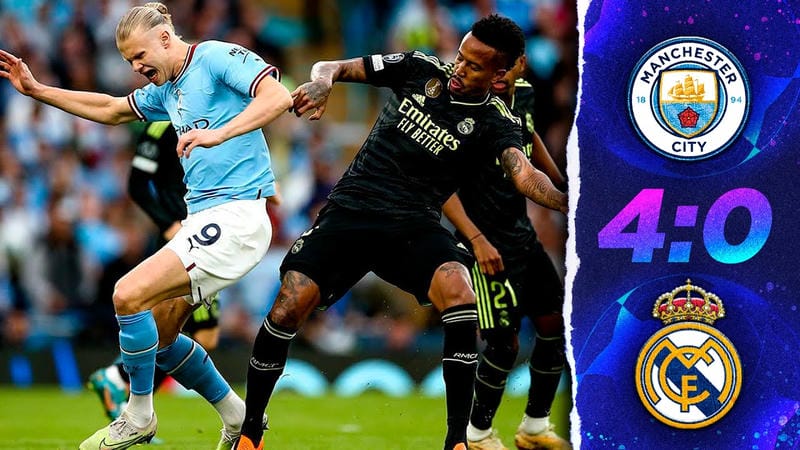 Giao diện cá cược trận Real - Man City trên 23win
