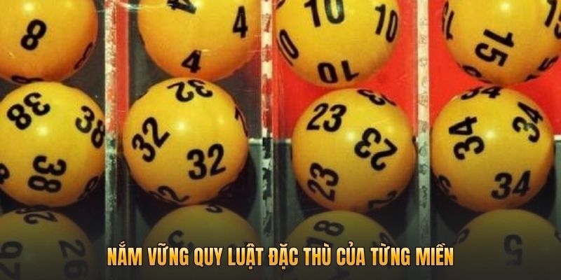 Nắm vững quy luật đặc thù của từng miền