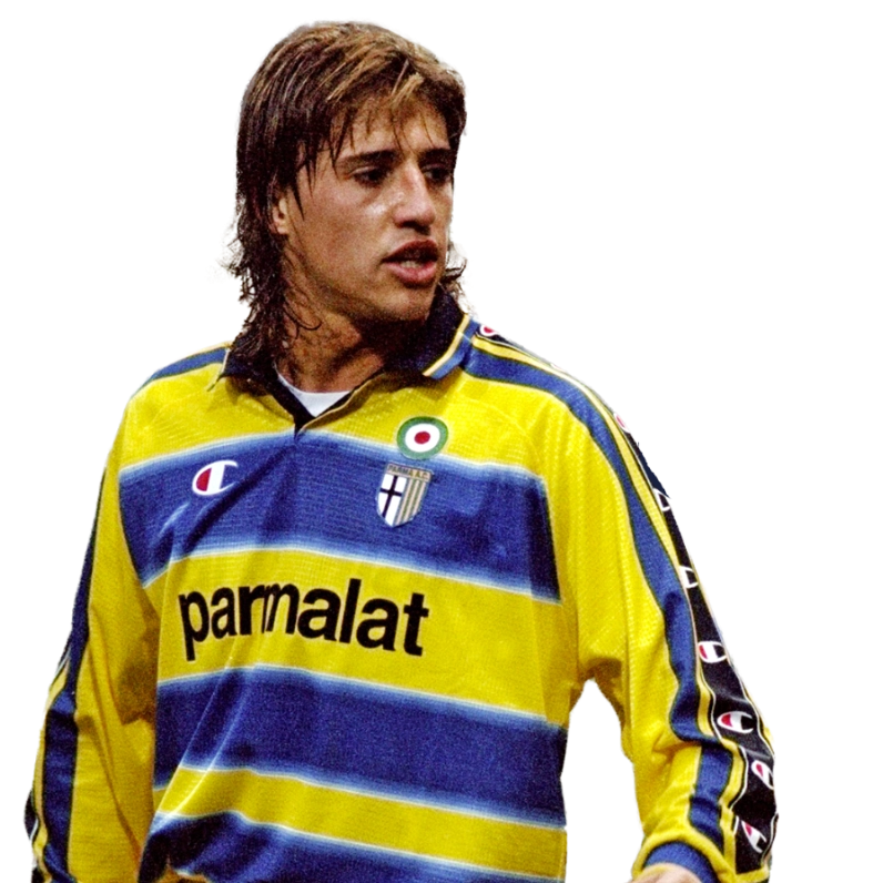 Gương mặt góc cạnh đầy bản lĩnh của Hernán Crespo khi khoác áo câu lạc bộ