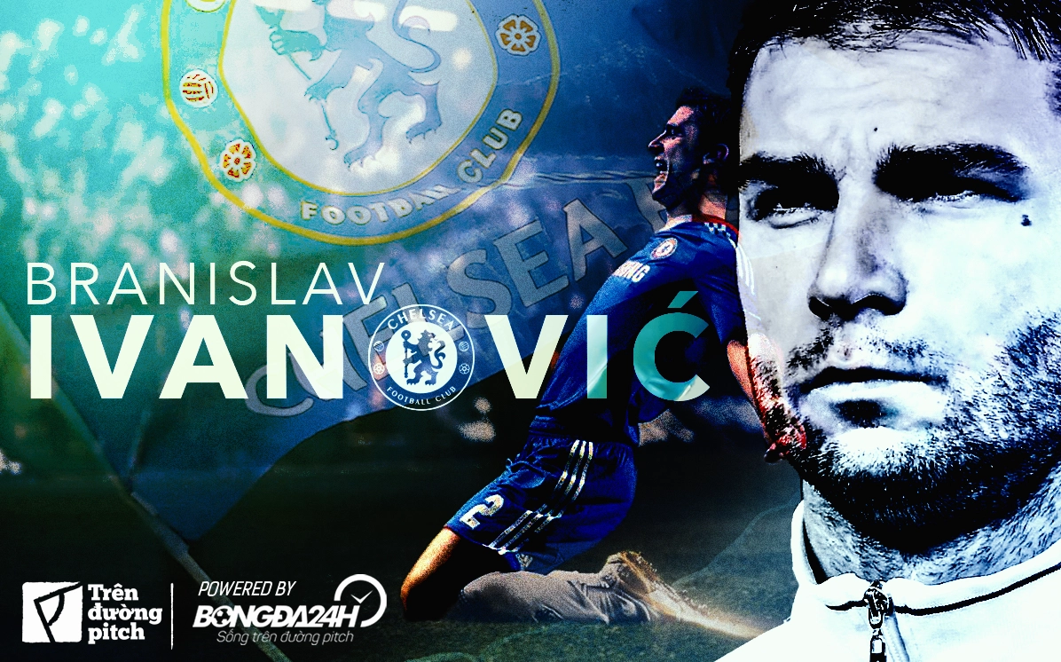 Branislav Ivanovic trong màu áo Chelsea tại giải Ngoại hạng Anh